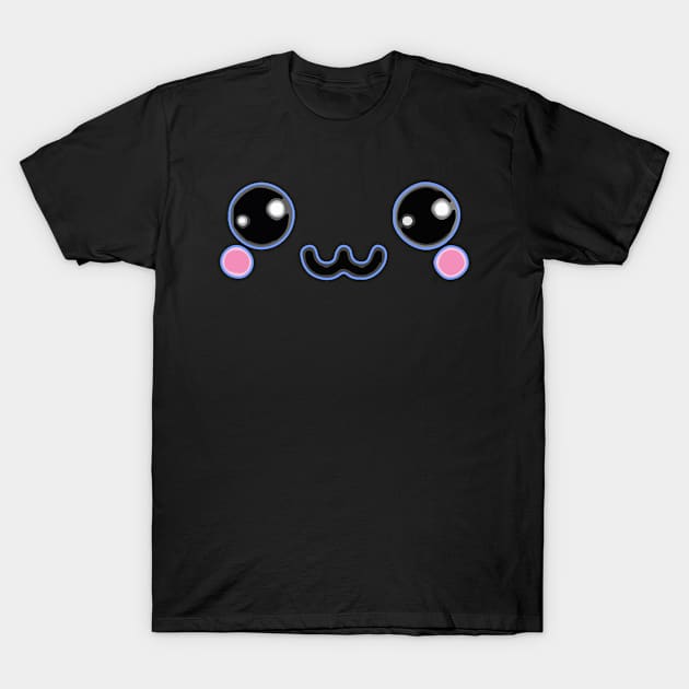 Kawai ultra content face design T-Shirt by kamdesigns